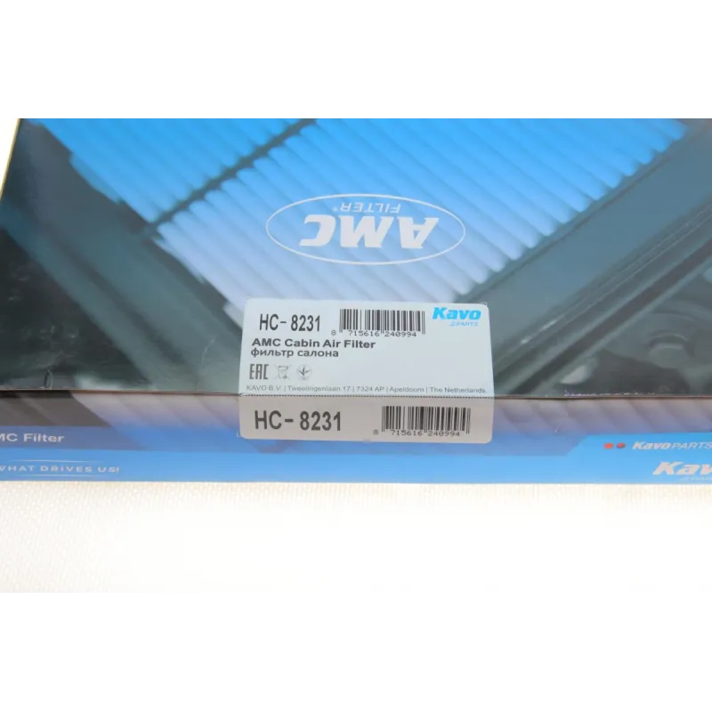Фільтр салону KAVO PARTS HC-8231 для Hyundai Sonata VII LF 2014-, Kia Optima JF 2016-, Hyundai Grandeur IG 2016-