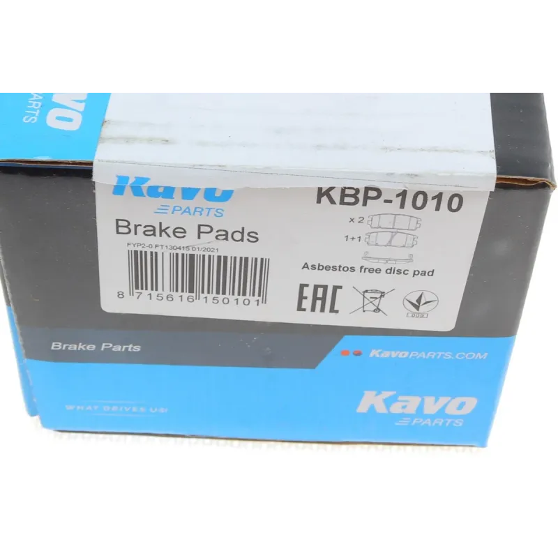 Колодки гальмівні задні KAVO PARTS KBP-1010 для Chevrolet Captiva, Opel Antara 2006-, 111x45.6 мм