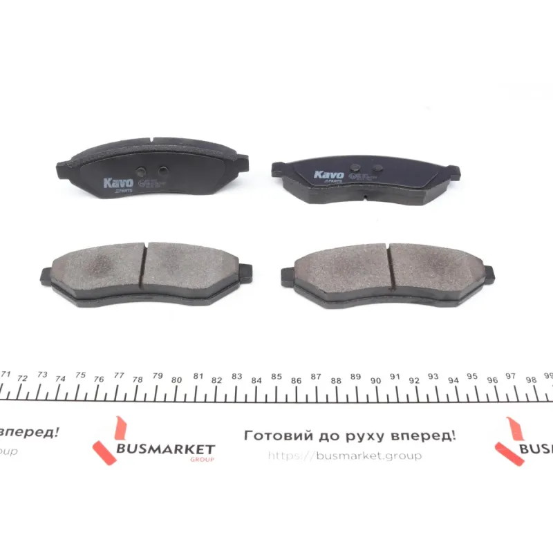 Колодки гальмівні задні KAVO PARTS KBP-1015 для Chevrolet Epica, Daewoo Evanda 2002-2011, 121x37x14 мм