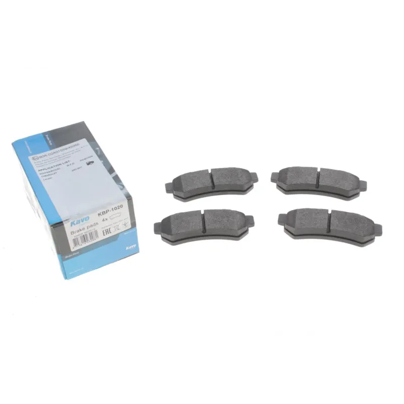 Колодки гальмівні задні KAVO PARTS KBP-1020 для Chevrolet Lacetti, Nubira 2005-, 104x34x13.9 мм