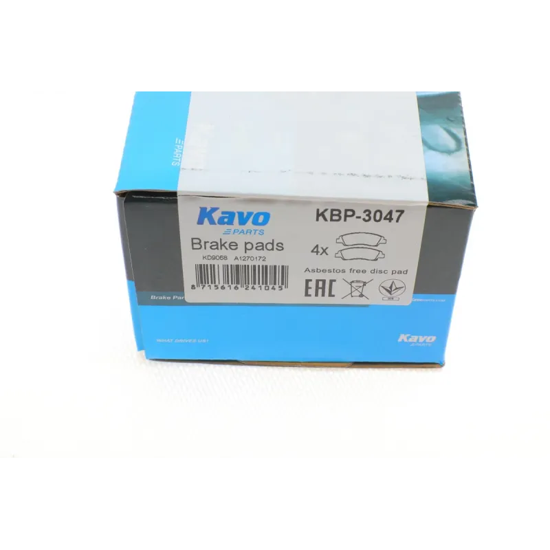 Колодки гальмівні передні KAVO PARTS KBP-3047 для Hyundai i10 (AC3, AI3) 2019-, 133x44x15.8 мм