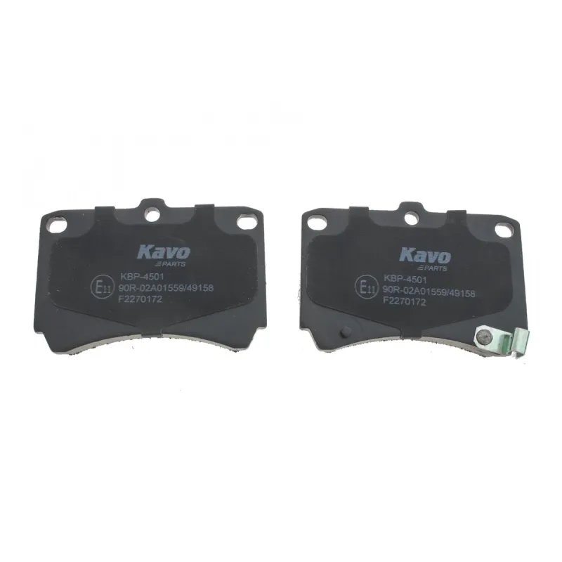 Колодки гальмівні передні KAVO PARTS KBP-4501 для Kia Rio 2000-2005, Mazda 323 1989-1994, 92x64x15 мм