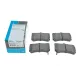 Колодки гальмівні передні KAVO PARTS KBP-4501 для Kia Rio 2000-2005, Mazda 323 1989-1994, 92x64x15 мм