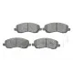 Колодки гальмівні передні KAVO PARTS KBP-5516 для Mitsubishi Lancer, Outlander 2003-, 145x48x16 мм