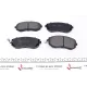 Колодки гальмівні передні KAVO PARTS KBP-8004 Subaru Forester/Legacy 137x57x16.8 мм