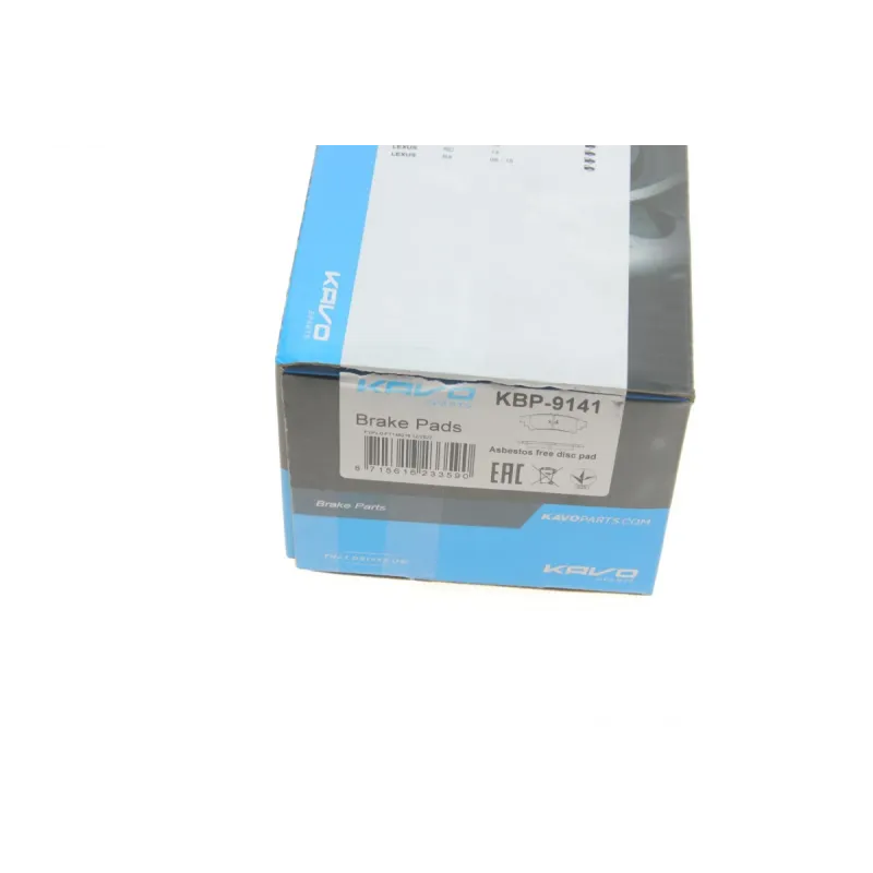 Колодки гальмівні задні KAVO PARTS KBP-9141 для Lexus GS/IS III/RC 115x45.7x16.9 мм