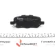 Колодки гальмівні задні KAVO PARTS KBP-9157 для Toyota Venza 2008-, 116x44x16.3 мм