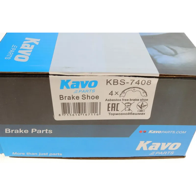 Колодки гальмівні задні KAVO PARTS KBS-7408 для Nissan Teana J31 2003-2008, 171.4x32.5 мм