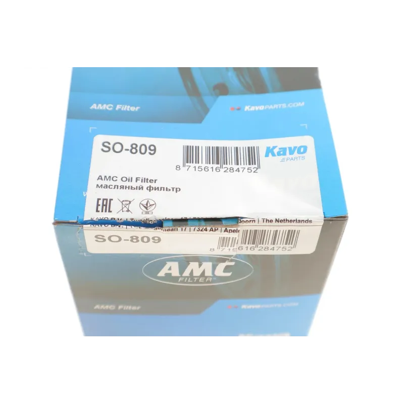 Фільтр масляний KAVO PARTS SO-809 для SsangYong Tivoli 1.6 2015-, зовнішній діаметр 76 мм, різьба M20x1.5