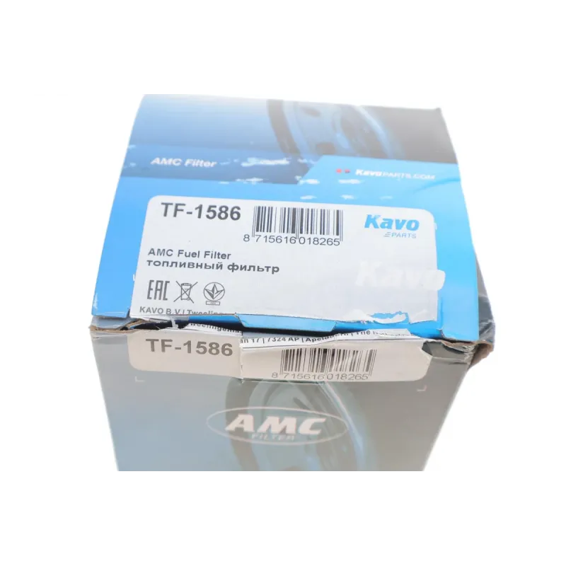 Фільтр паливний KAVO PARTS TF-1586 для Toyota Avensis 1.6/1.8 VVT-i 2000-2008, магістральний, M14x1.5мм