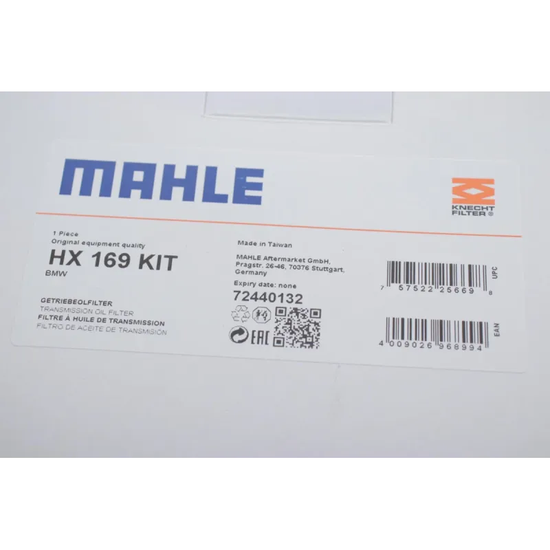 Фільтр АКПП KNECHT HX169KIT для MINI MINI (R56) Cooper S 174 л.с. 2006-, 138x41.1 мм