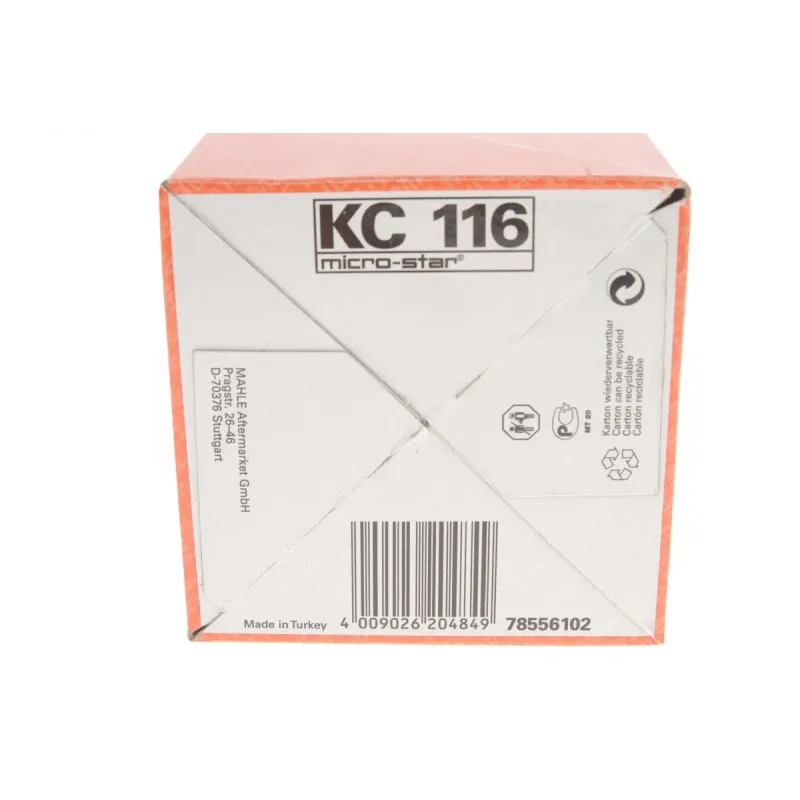 Фільтр паливний KNECHT KC 116 для Ford Transit 2.0/2.4 DI 2000-2006, 79x198 мм