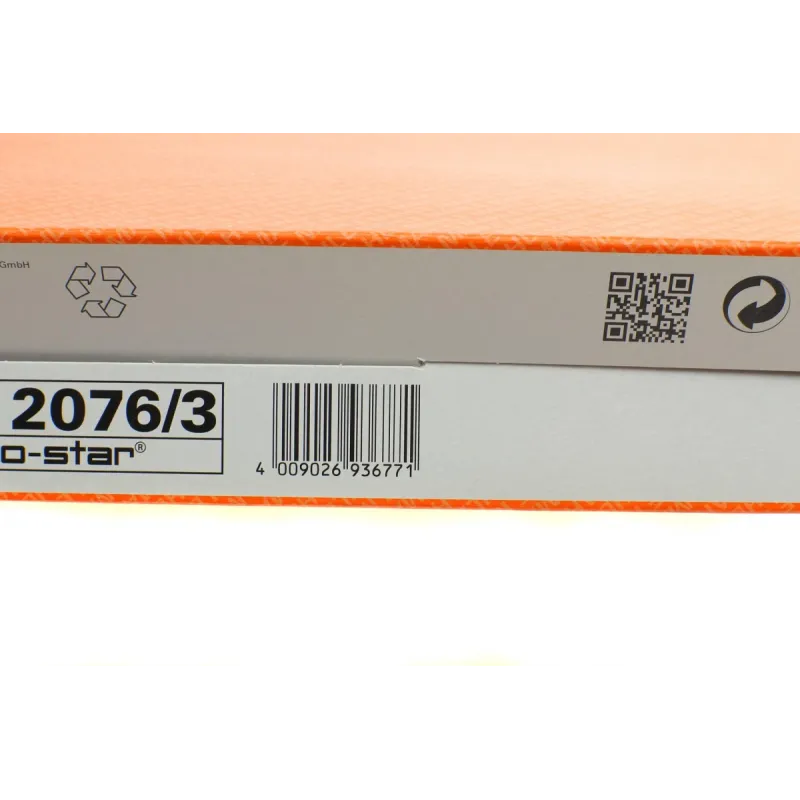 Фільтр повітряний KNECHT LX 2076/3 для BMW 2 (F23/F22/F87), 3 (F30/F80/F34/F31) 3.0i 2012-, 268x219x46.3 мм