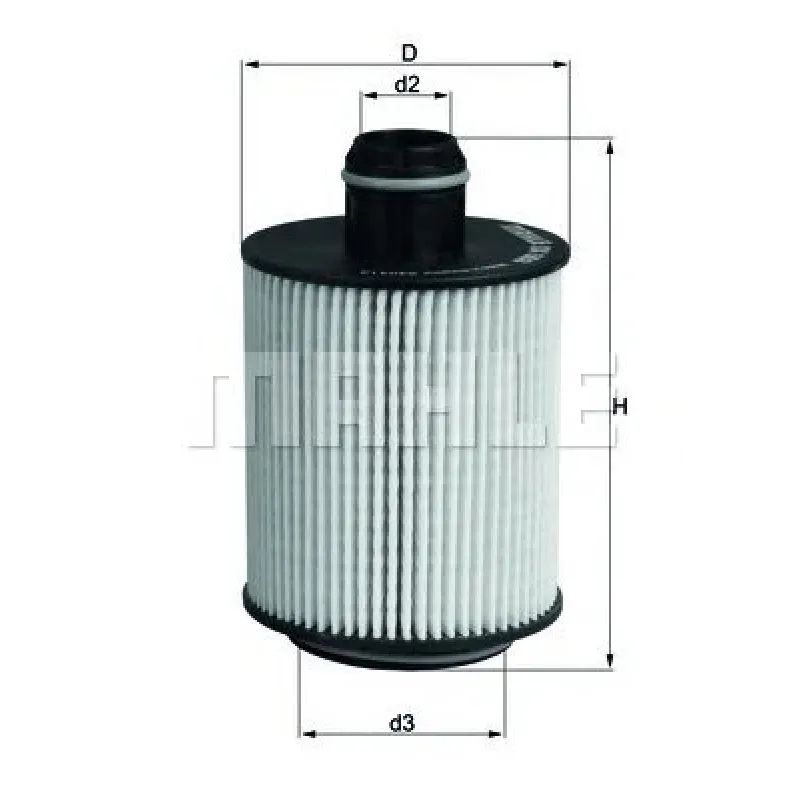Фільтр масляний KNECHT OX 553D для Citroen Nemo, Fiat Doblo, Opel Combo