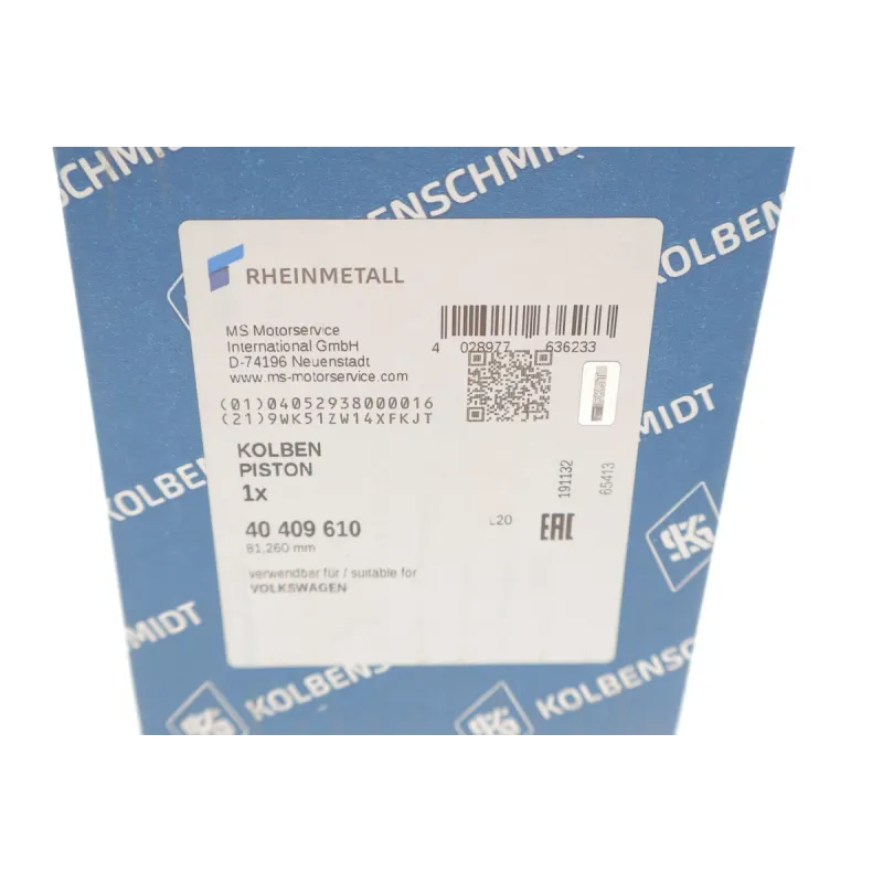 Поршень KOLBENSCHMIDT 40409610 для VW Caddy III, Passat B6 2.0 TDI 81.26мм +0.25
