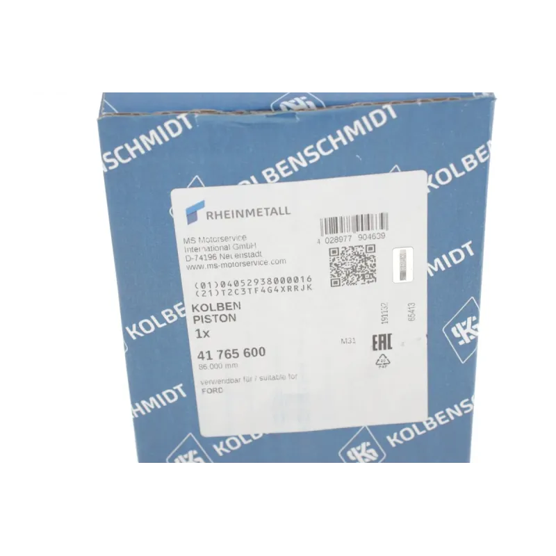 Поршень KOLBENSCHMIDT 41765600 для Citroen Jumper, Peugeot Boxer 2.2HDi 86.00mm STD