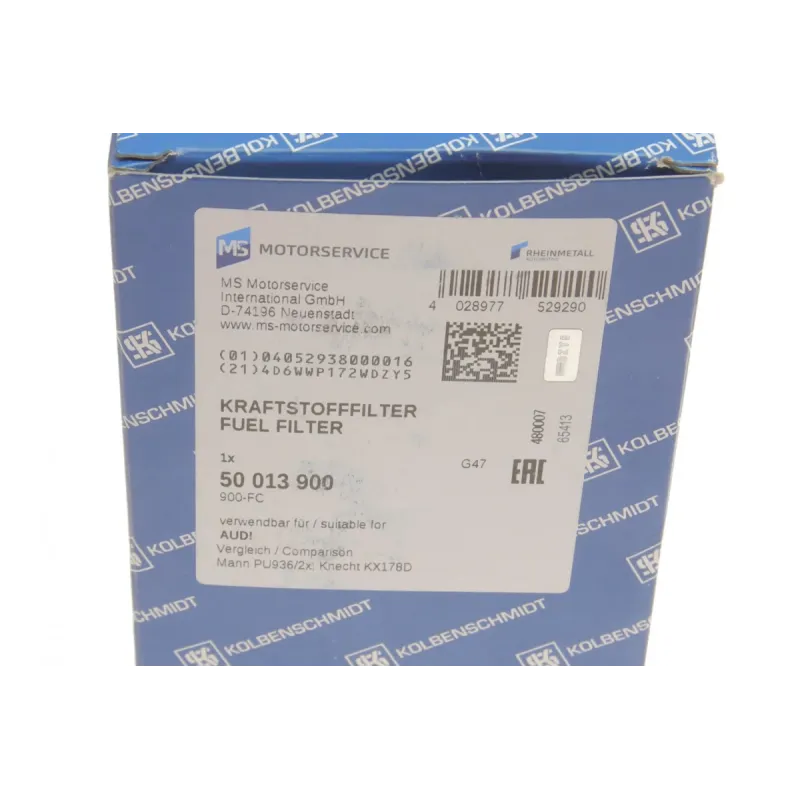 Фільтр паливний KOLBENSCHMIDT 50013900 для VW Caddy III 2004-2010, 1.9-2.0 SDI