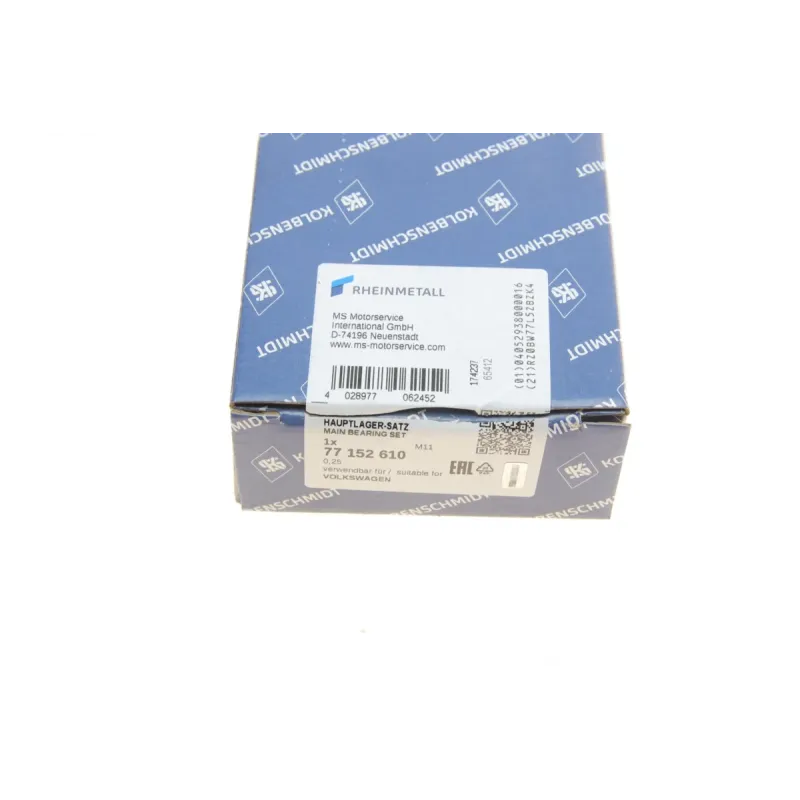 Вкладиші корінні VW Golf III/IV/T3/T4 1.9TDI (+0.25)