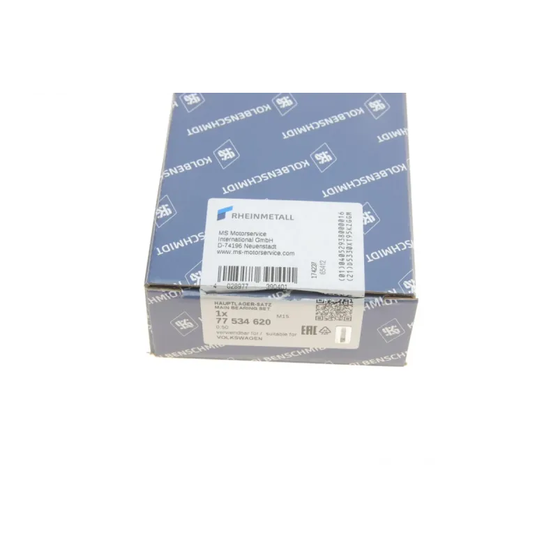 Вкладиші корінні KOLBENSCHMIDT 77534620 для VW Caddy, Passat, Audi A1 (+0.50)