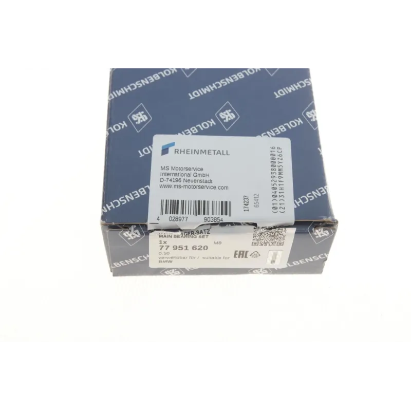 Вкладиші корінні KOLBENSCHMIDT 77951620 для BMW 3 (E90/F30)/5 (E60/F10) M47/N47 (+0.50)