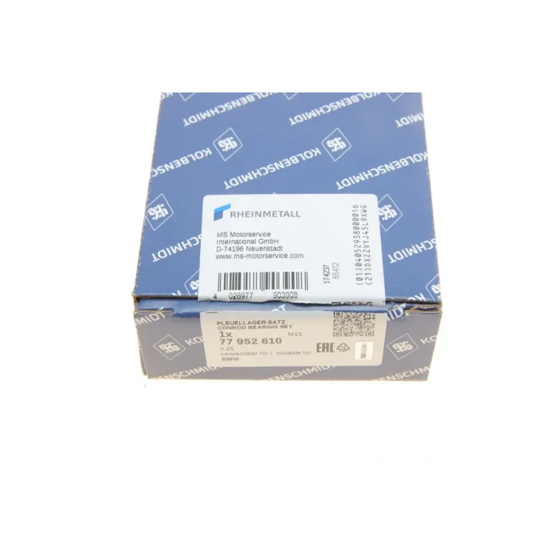 Вкладиші шатунні KOLBENSCHMIDT 77952610 (+0.25) для BMW X5 (E70/F15/G05) / X6 (E71/F16/G06) B57/N57