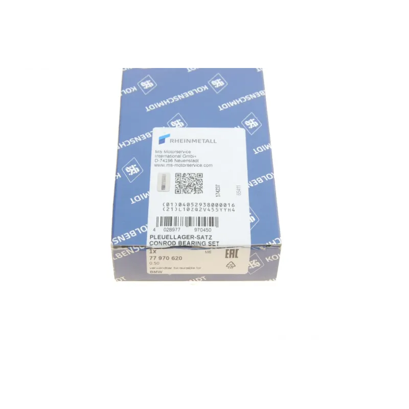 Вкладиші шатунні KOLBENSCHMIDT 77970620 для BMW 1 (F20/F21) N47D16 (+0.5)