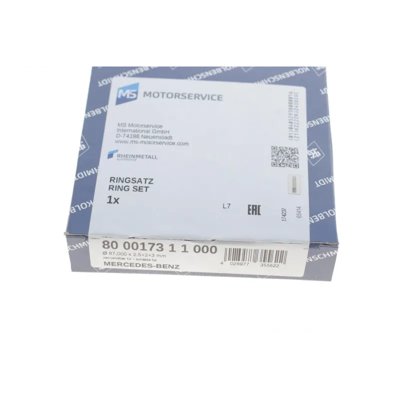 Кільця поршневі DB OM605-606 (87.00mm/STD) (2.5-2-3)