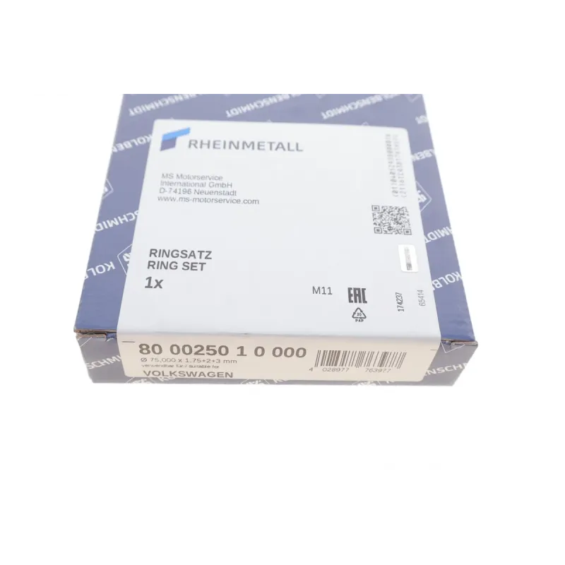Кільця поршневі VW Polo/Golf II/Jetta II 1.0/1.3i 82-94 (75.00mm/STD)