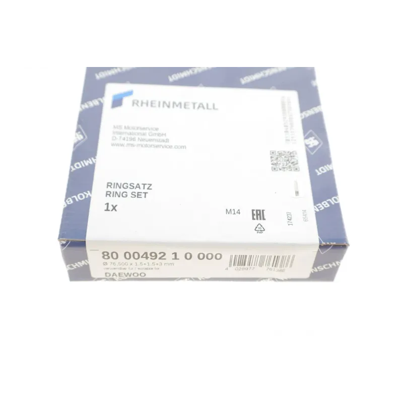 Кільця поршневі Daewoo Lanos 1.4/1.5i 97-01 (76.50mm/STD)
