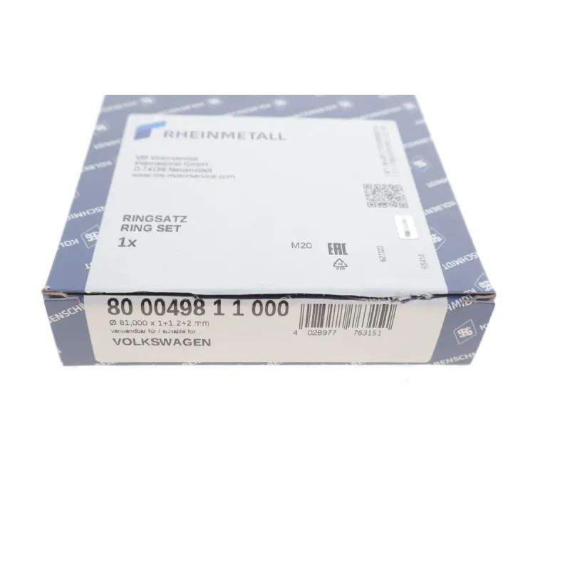 Комплект поршневих кілець KOLBENSCHMIDT 800049811000 для VW Golf IV/Passat B5 1.6 81мм STD