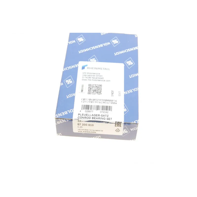 Вкладиші шатунні VW Golf/Passat/Caddy 1.6i/1.8i/2.0i (+0.25)