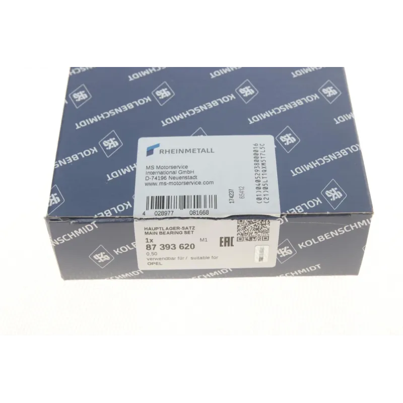 Вкладиші корінні Opel Astra F 1.7D/1.8i/2.0i 91-98/G 1.7 TD/2.0i 98-05 (+0.5)