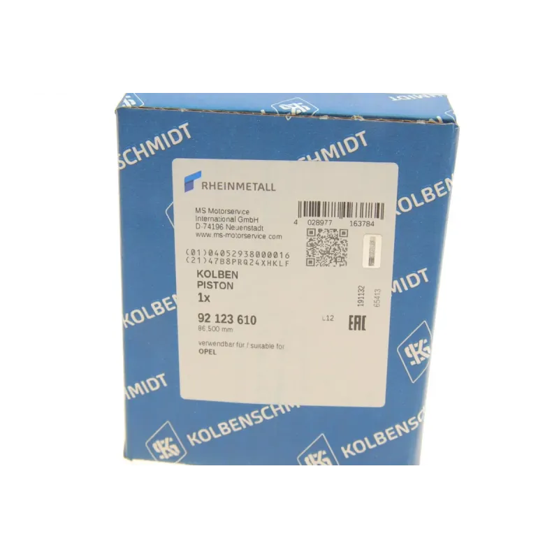 Поршень KOLBENSCHMIDT 92123610 для Opel Astra F/Vectra A 2.0 i 1992-1998 (86.50mm, ремонт 0.50)
