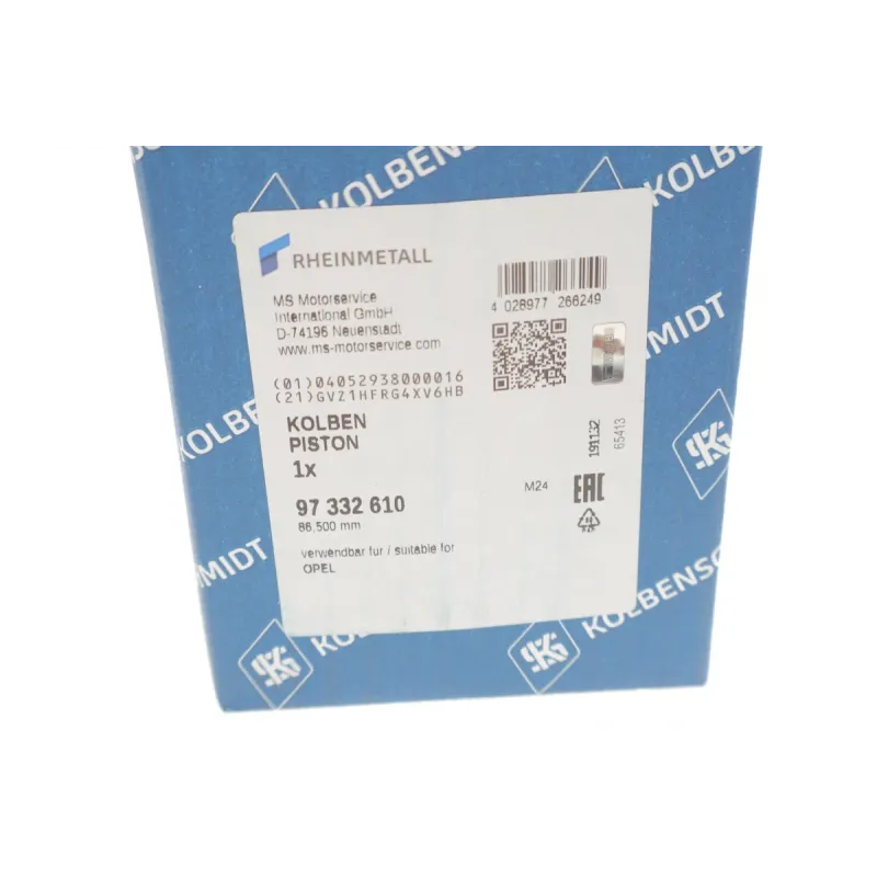 Поршень KOLBENSCHMIDT 97332610 для Opel Astra F/G, Vectra B 2.0 16V 1995-2005 (86.50mm/+0.50)