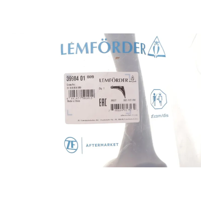 Важіль передньої підвіски LEMFOERDER 39984 01 для BMW X3 G01/X4 G02 2017-