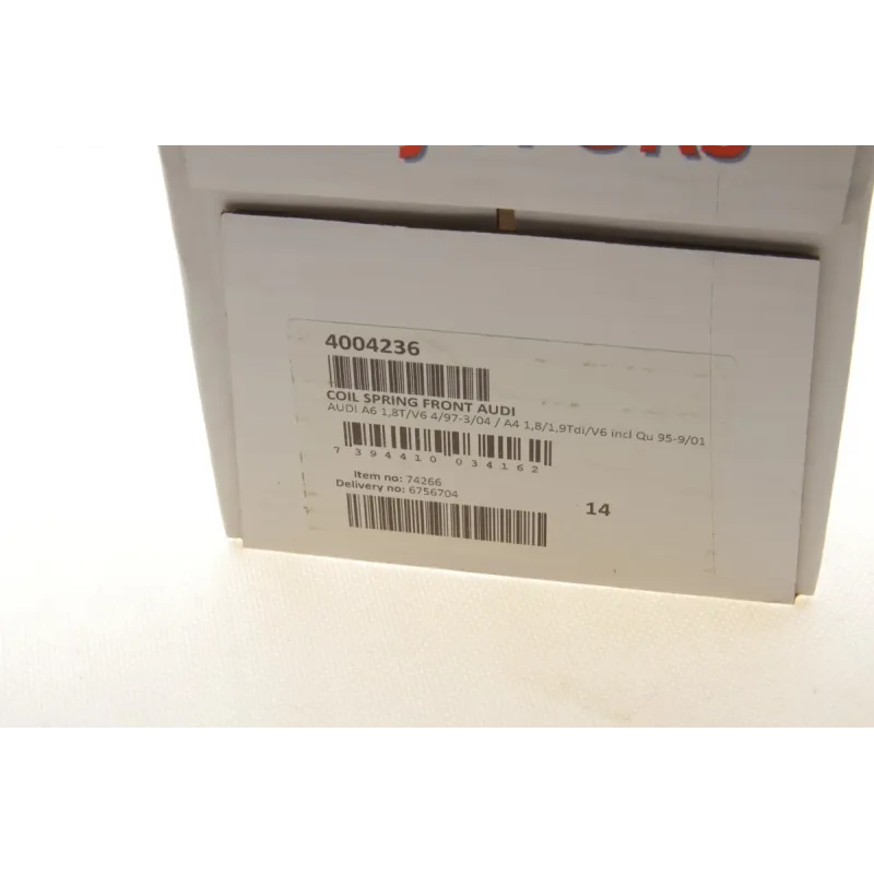 Пружина (передня) Audi A4 1.8/1.8T/1.9TDI/2.4-2.8 АКПП/A6 94-05 (седан/універсал)(без спорт.ход.ч.)
