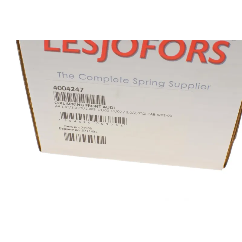 Пружина передньої підвіски LESJOFORS 4004247 для Audi A4 B6/B7 (2000-2008)