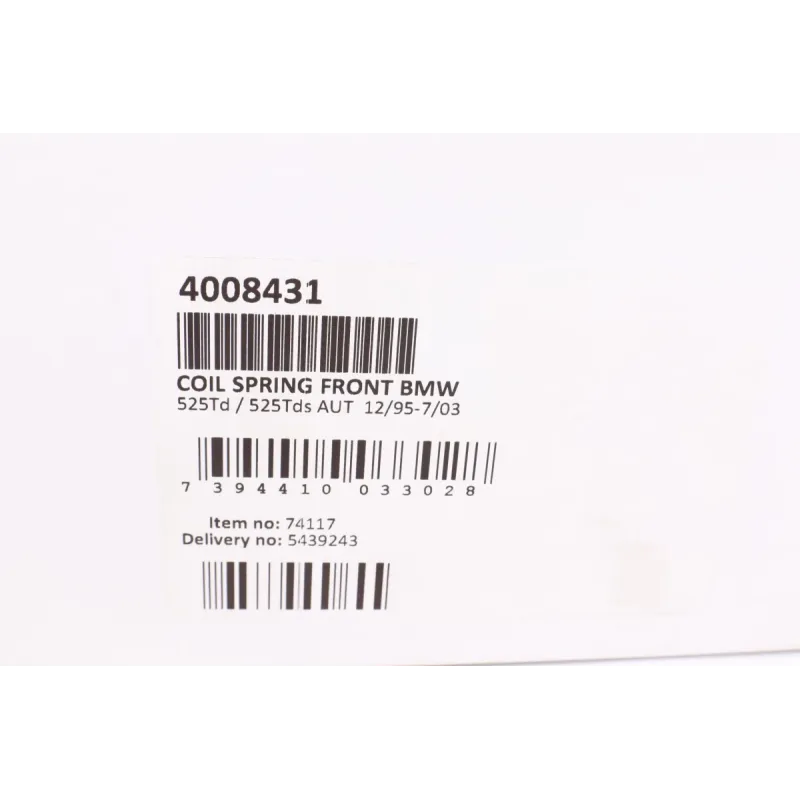 Пружина передня LESJOFORS 4008431 для BMW 5 (E39) 525td/tds 1997-2004 АКПП (без М-техніки)