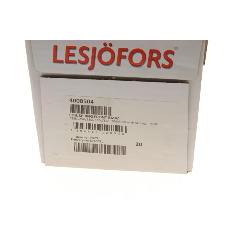 Пружина передньої підвіски LESJOFORS 4008504 для BMW 5 Series F11 (універсал) 2010-2017 (з М-технікою)