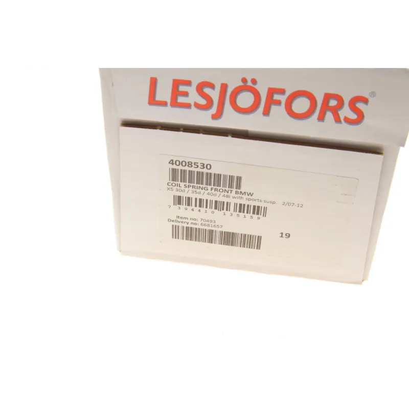 Пружина передньої підвіски LESJOFORS 4008530 для BMW X5 E70 (SUV) зі спорт. ходовою частиною