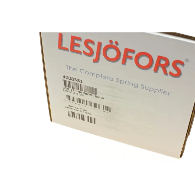 Пружина передня LESJOFORS 4008551 для BMW 5 (G30/G31) 2016-2020 (зі стандартним ходом), 2.18 кг