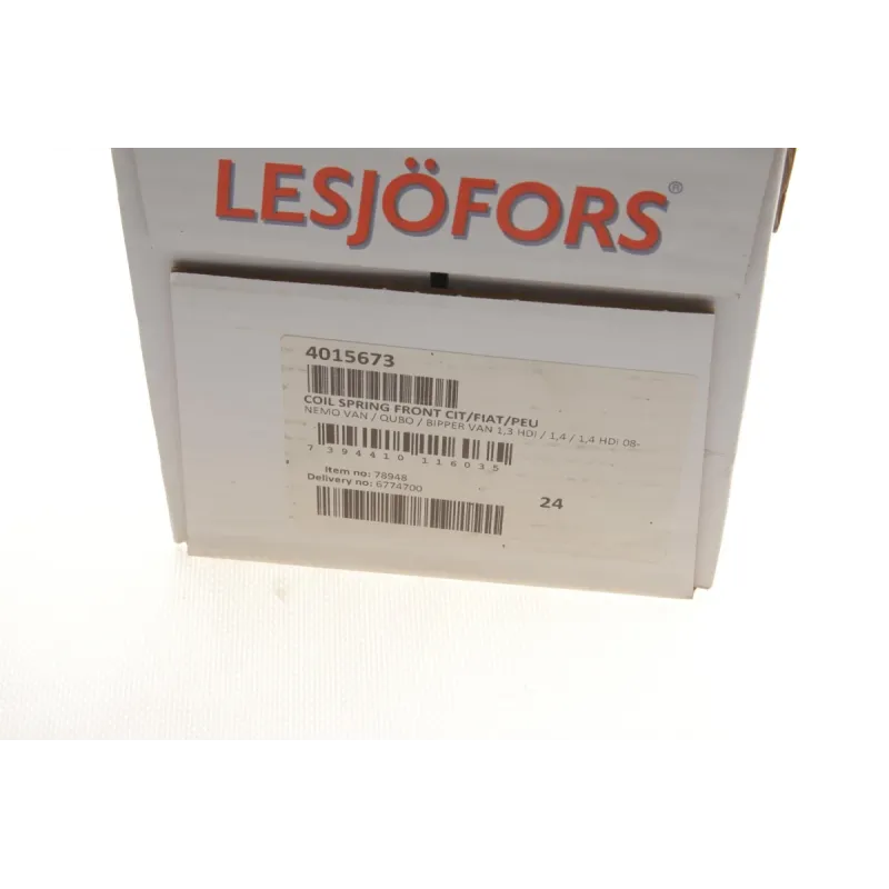 Пружина передньої підвіски LESJOFORS 4015673 для Citroen Nemo, Peugeot Bipper, Fiat Qubo