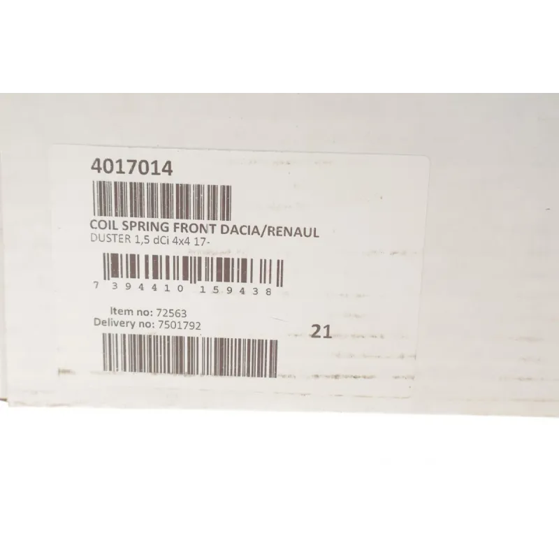 Пружина передньої підвіски LESJOFORS 4017014 для Renault Duster 1.5 dCi 4x4 2019-