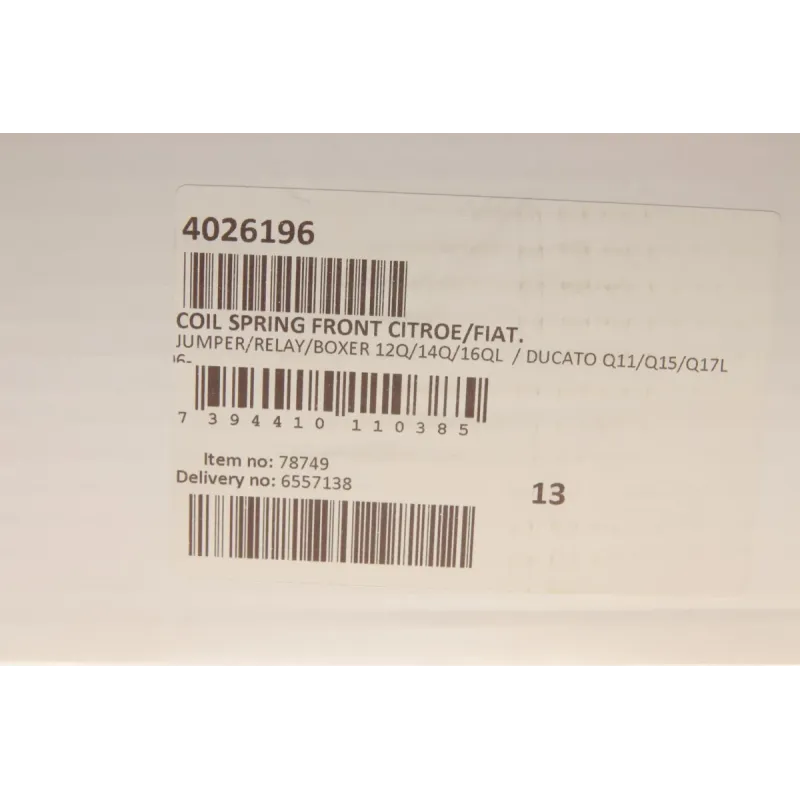 Пружина (передня) Fiat Ducato 2.0-3.0D 06- (з борт.пл/фургон/авт.) (Модель 30 Q11; 33 Q15; 35 Q17L)
