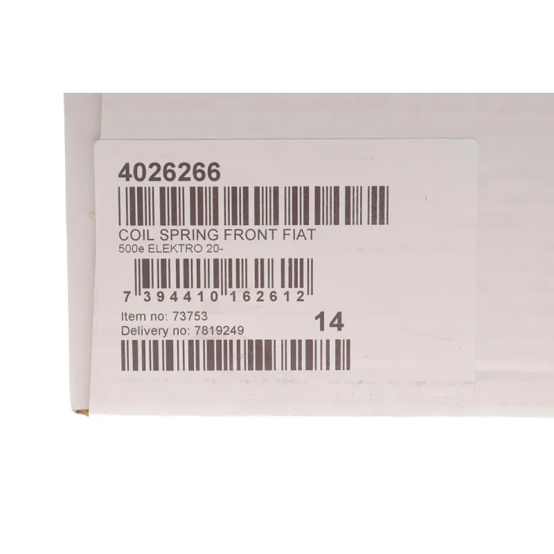 Пружина передня LESJOFORS 4026266 для Fiat 500e Elektro 2020-