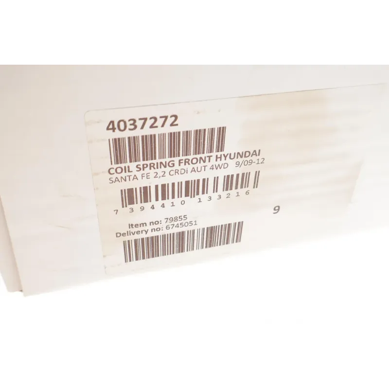 Пружина передньої підвіски LESJOFORS 4037272 для Hyundai Santa Fe II (CM) 2006-2012 2.2 CRDi 4x4