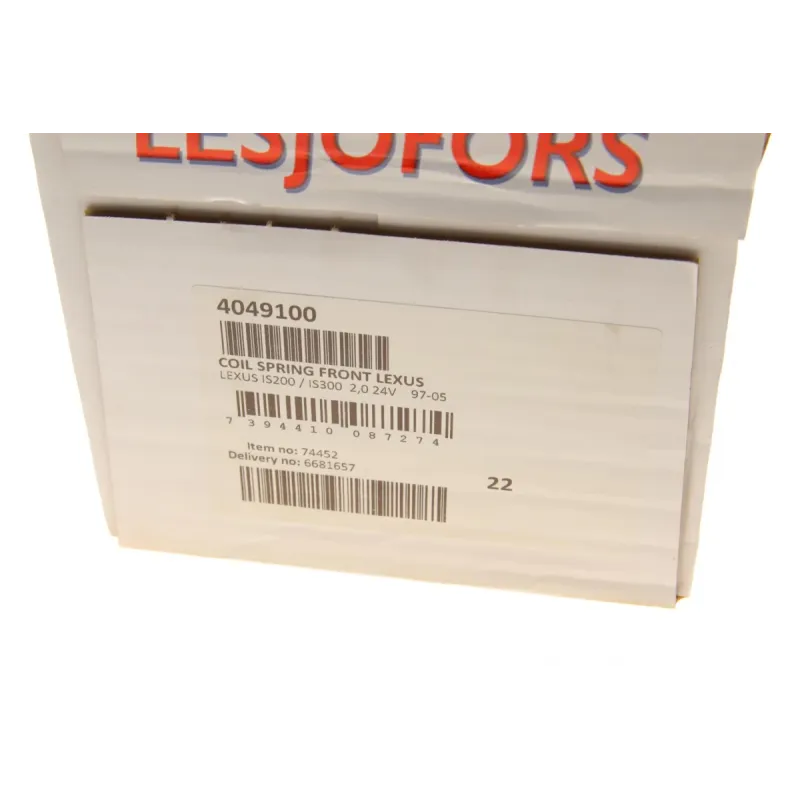 Пружина (передня) Lexus IS I 200/300 99-05 (седан)