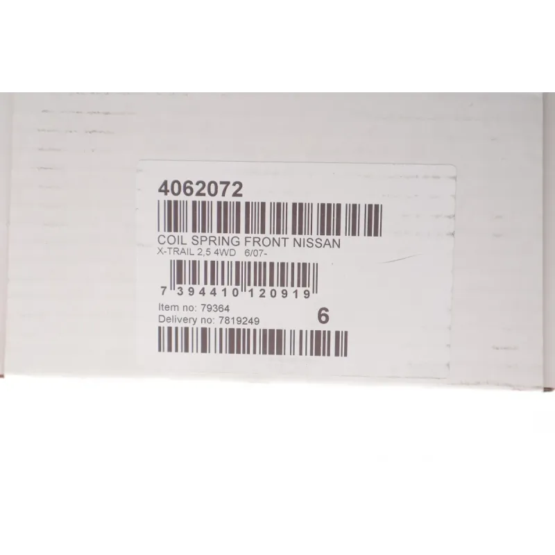 Пружина передньої підвіски LESJOFORS 4062072 для Nissan X-Trail T31 2.5 4x4 2007-2014