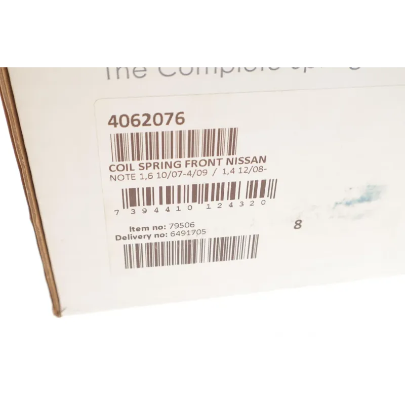 Пружина передньої підвіски LESJOFORS 4062076 для Nissan Note E11 1.6 2006-2012, 330 мм