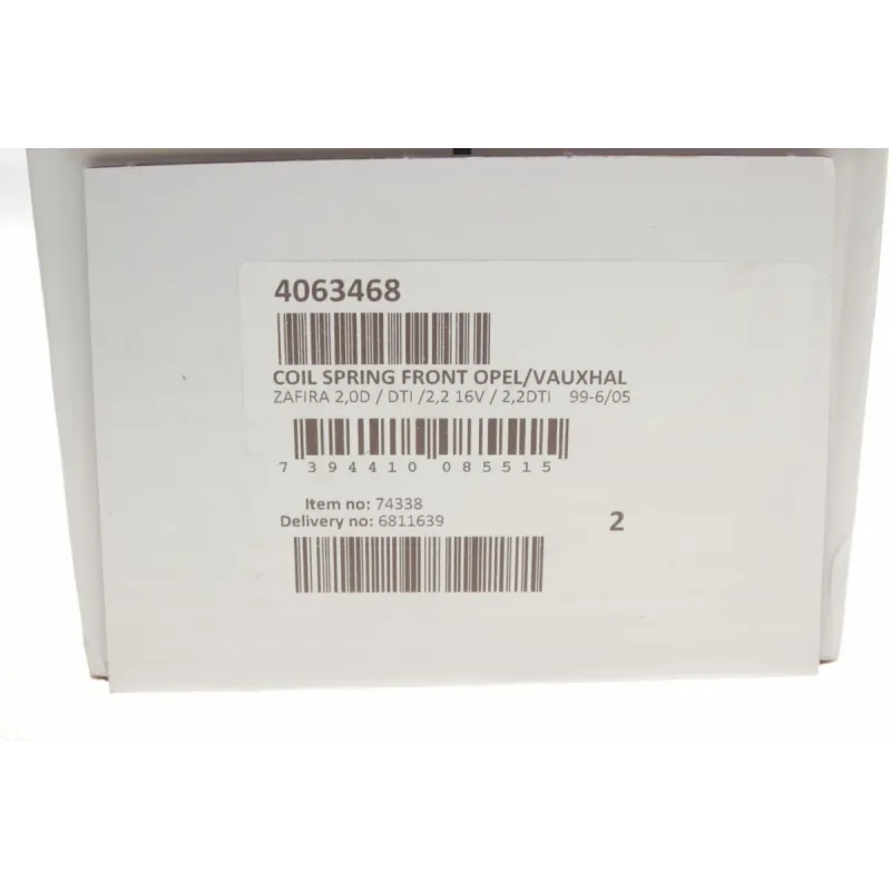 Пружина передня LESJOFORS 4063468 для Opel Zafira A 1999-2005, Vectra B 2000-2003